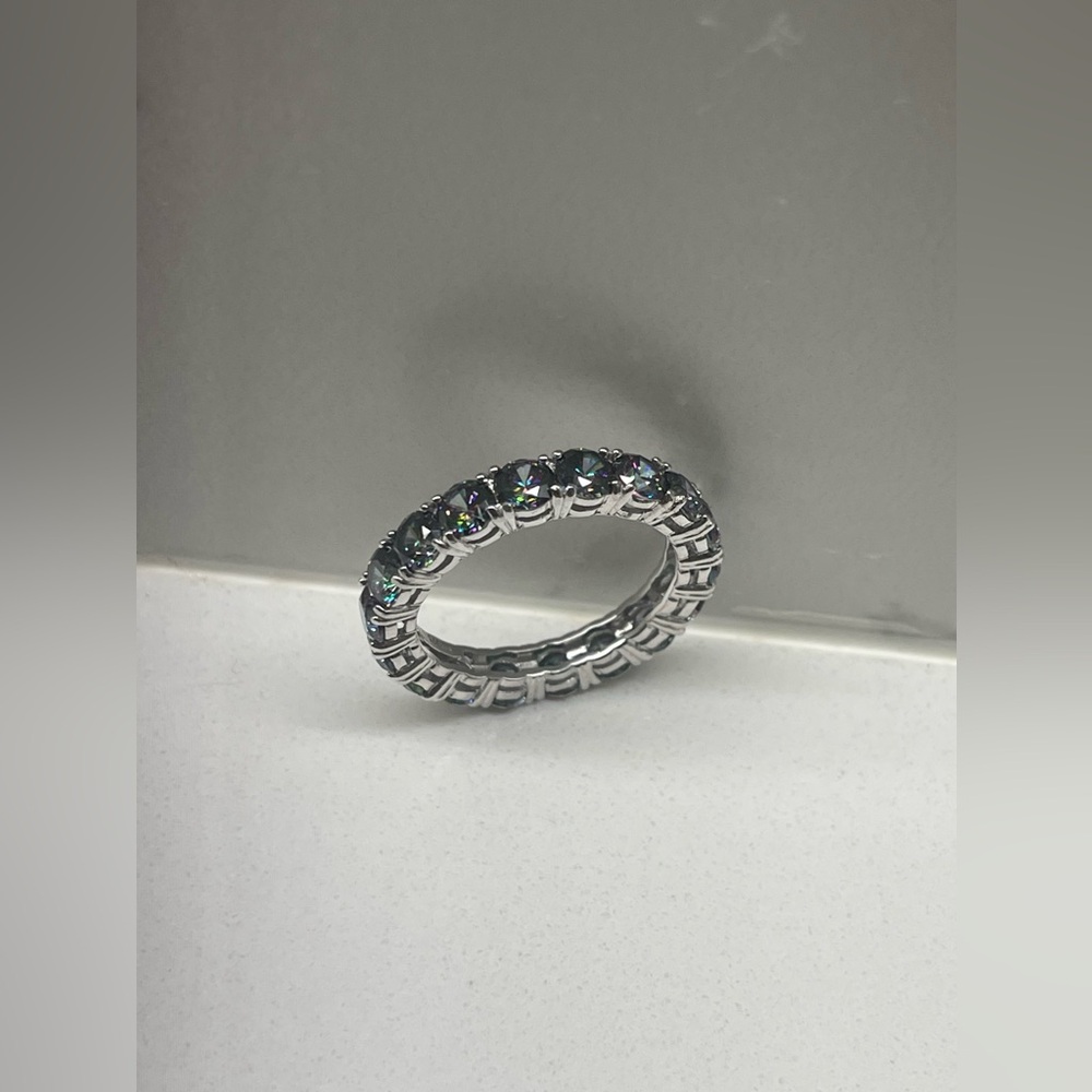 Eternity CZ Ring in Mystic Topaz color